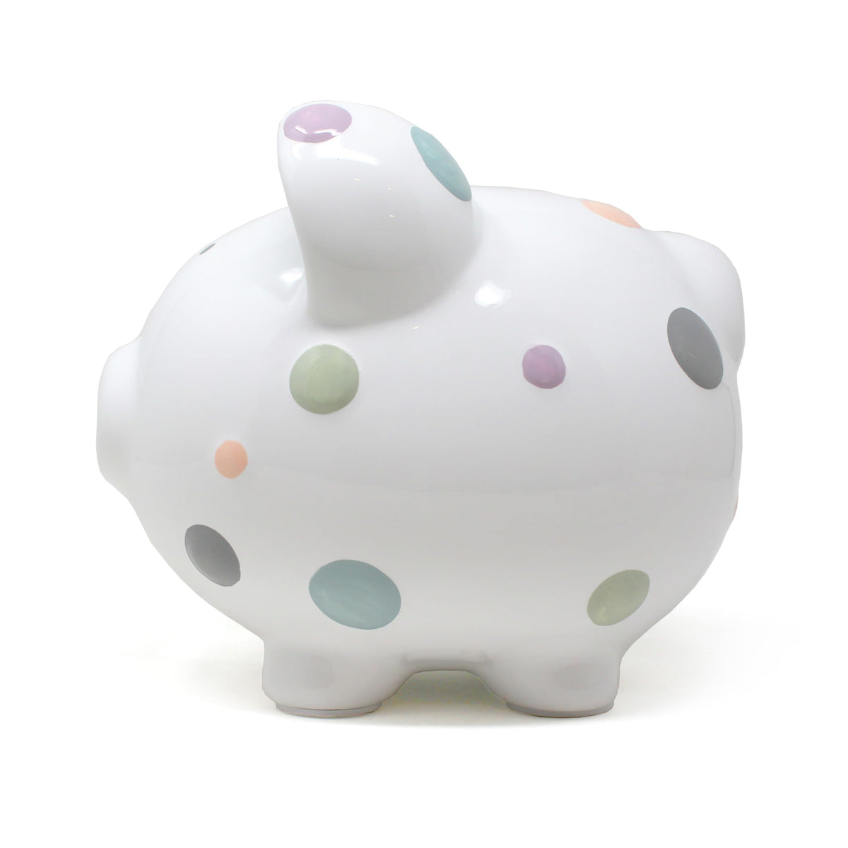 Pastel Polka Dot Piggy Bank