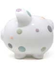 Pastel Polka Dot Piggy Bank