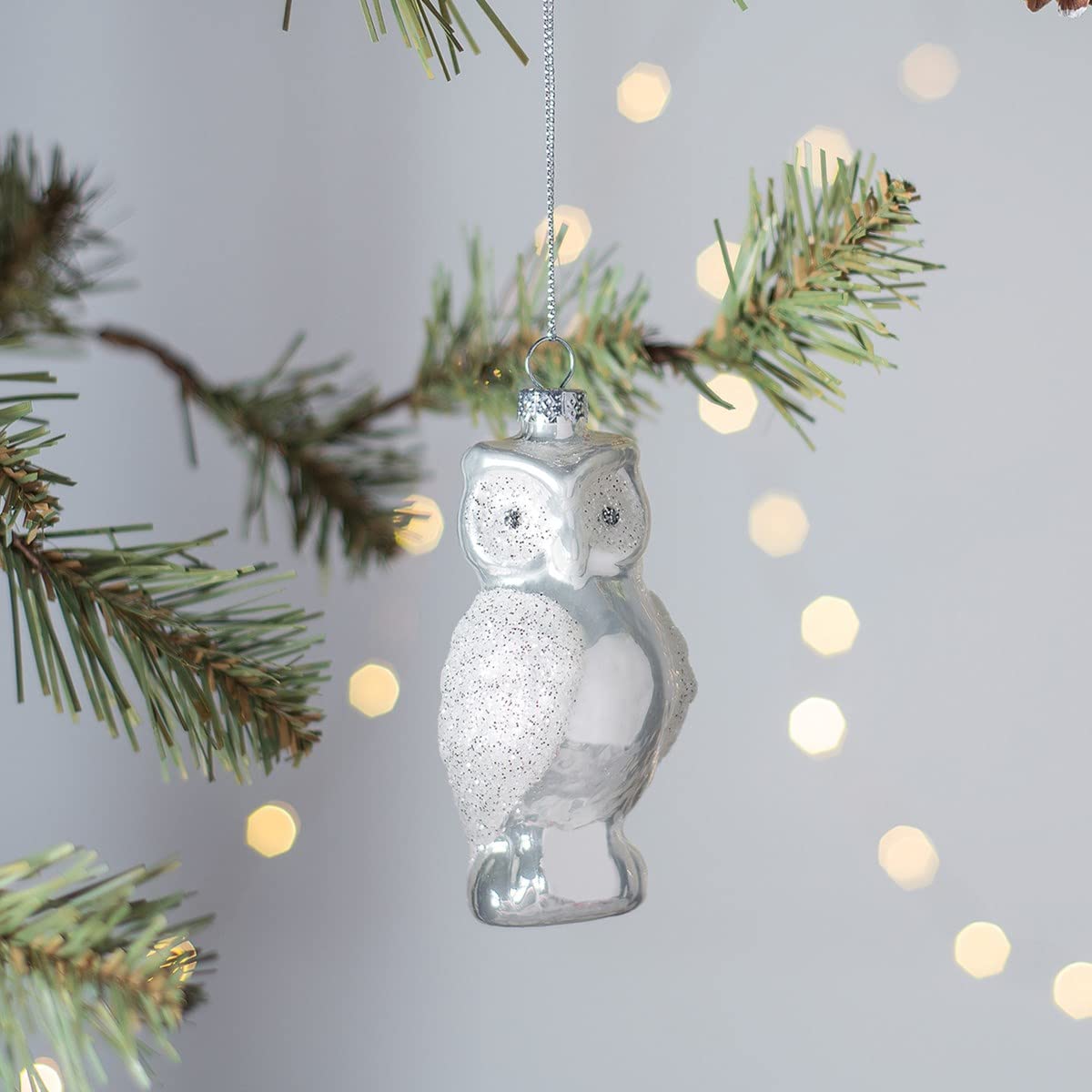 Glass Owl Ornament