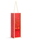Mostly Nice With A Chance of Naughty Christmas Wine Caddy Lantern