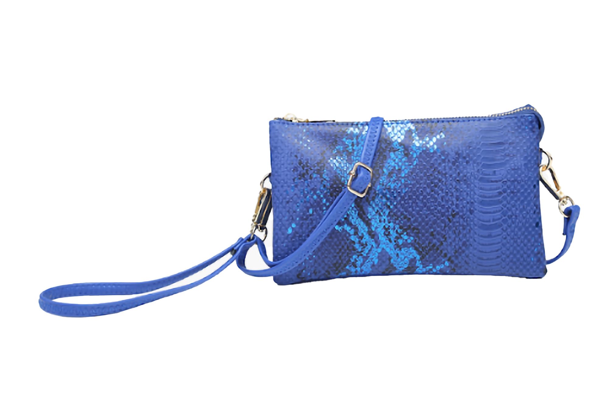 JEN &amp; CO. Riley Blue Snake Crossbody Purse