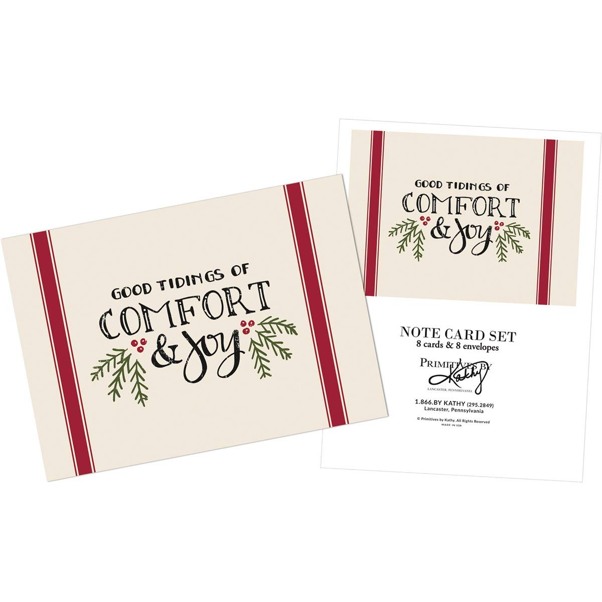 Good Tidings of Comfort &amp; Joy Note Card Set