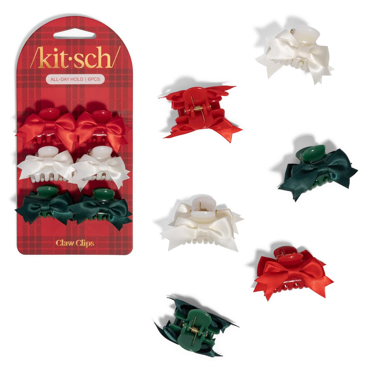 KITSCH Mini Claw Clip Christmas Set
