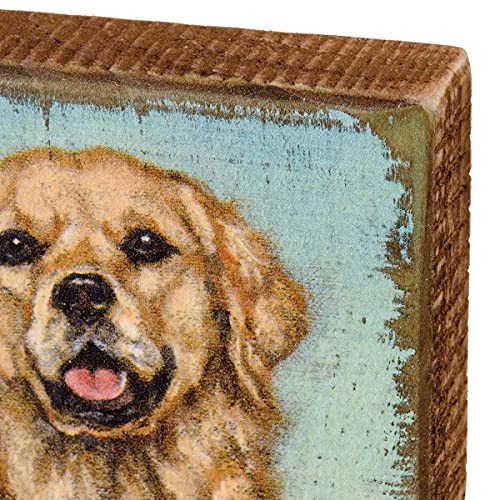 Golden Retriever Block Sign