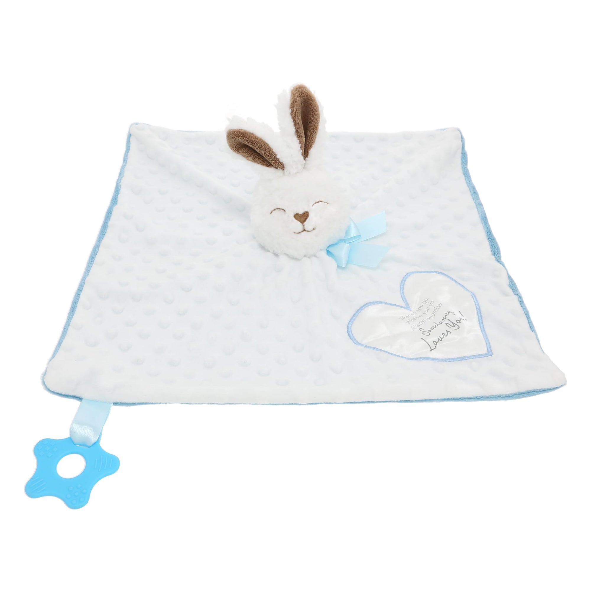 Somebunny Loves You Baby Boy Teether/Blanket
