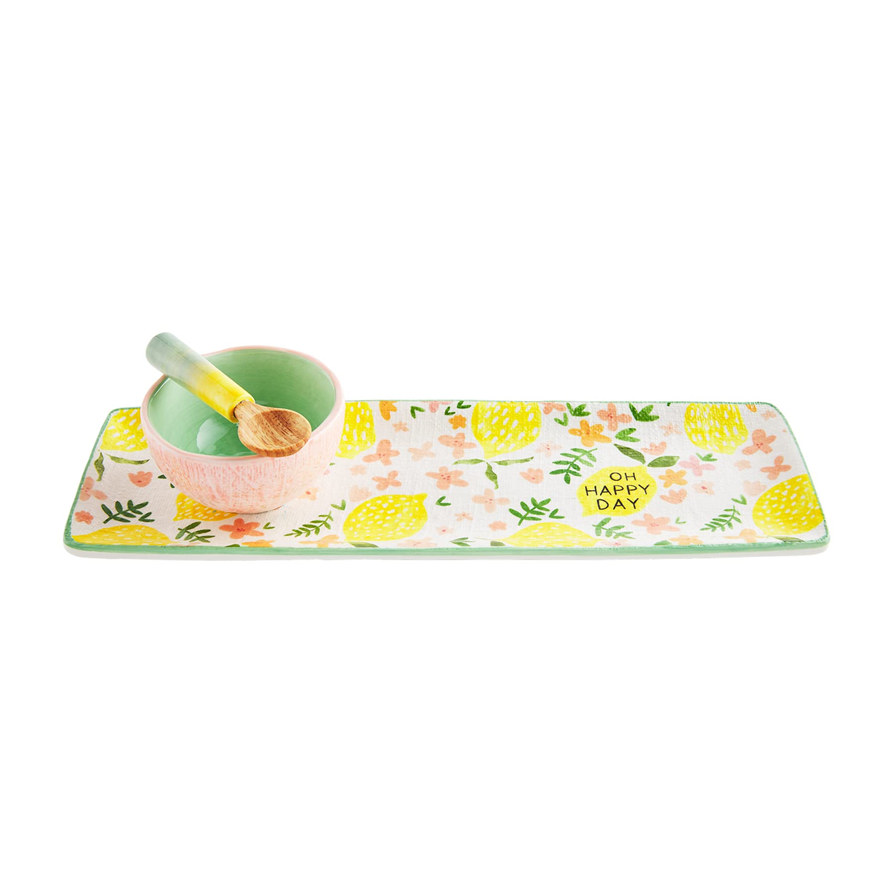 Mud Pie Lemon Dip And Serving Tray Set