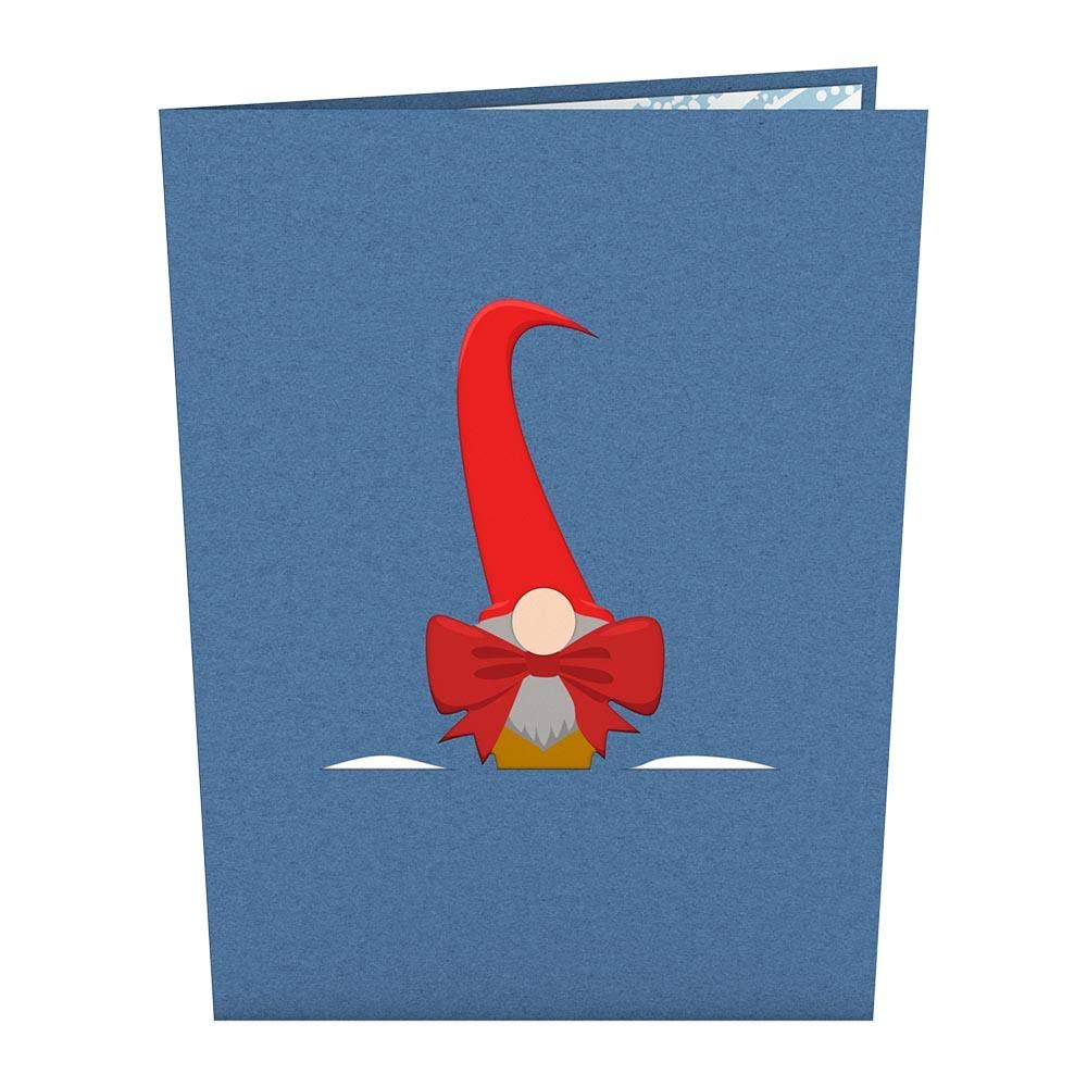 lovepop Nordic Present 3-D Pop Up Greeting Card (Gnome)