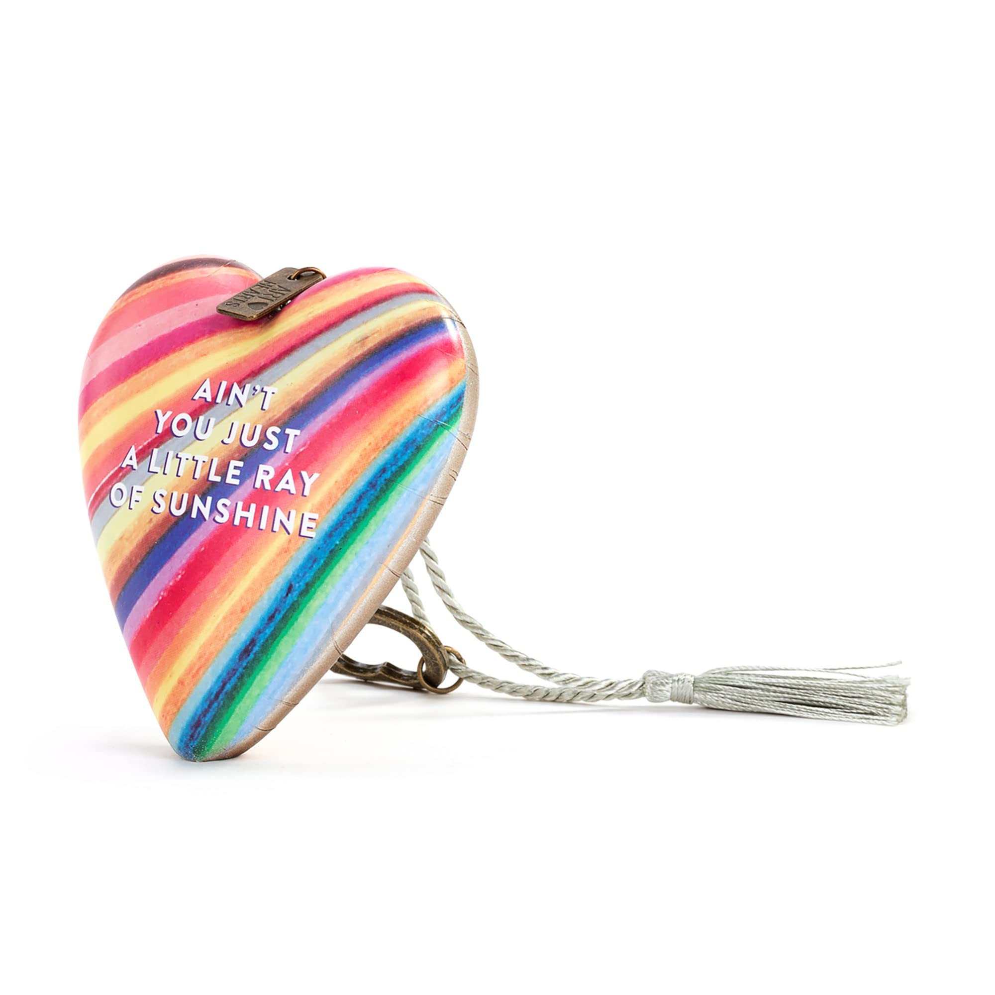 Ain't You Just A Little Ray Of Sunshine Art Heart Ornament