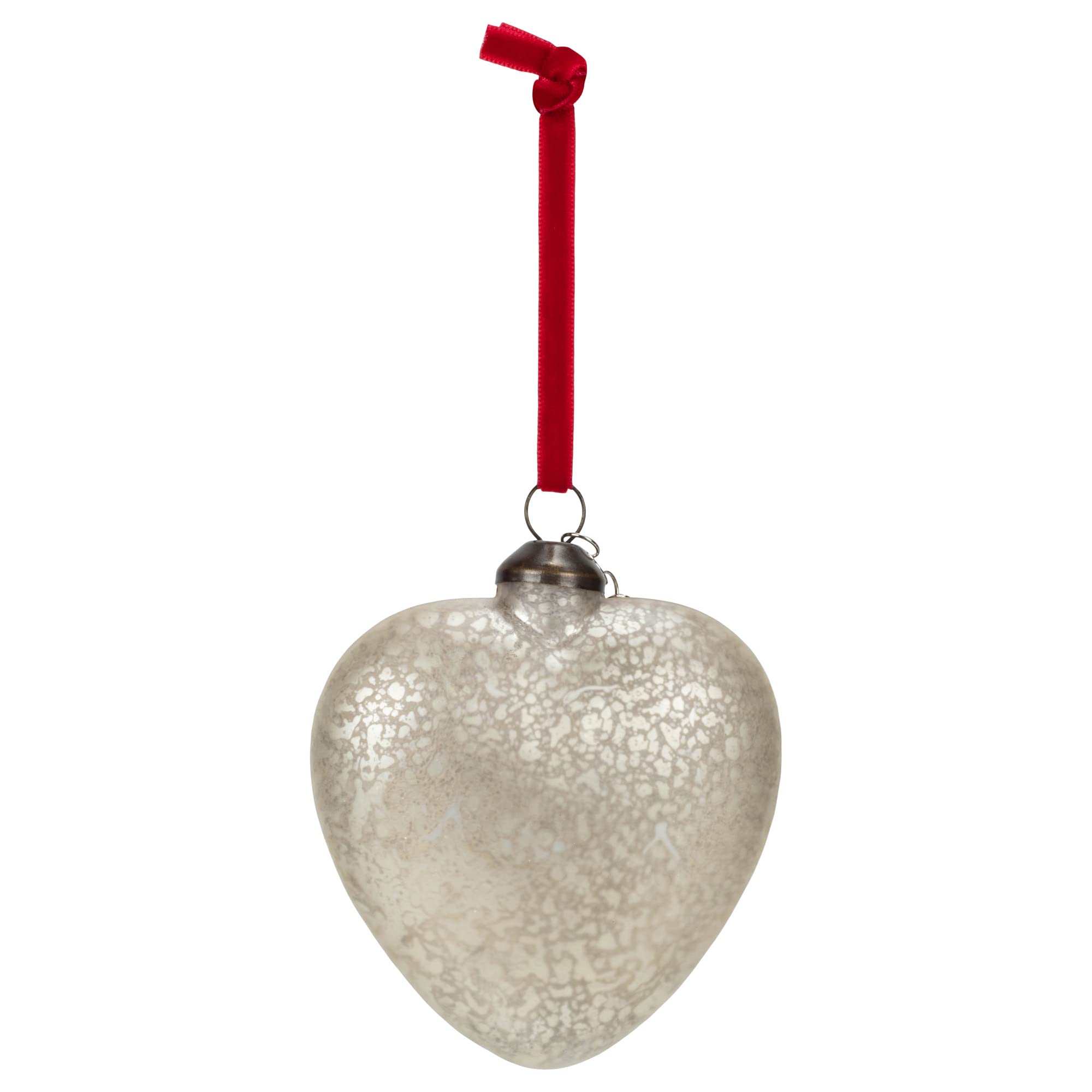 Dear Darling Blown Glass Art Heart Ornament