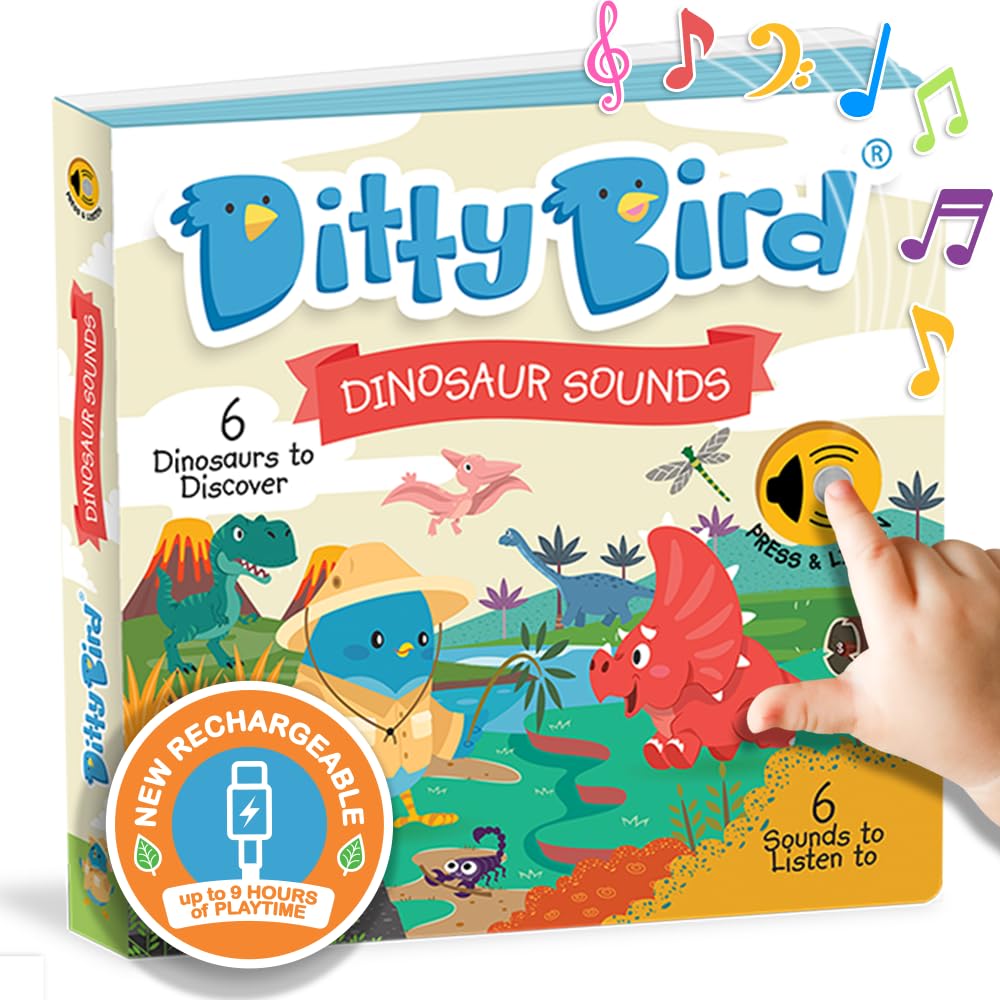Ditty Bird Dinosaur Sounds Interactive Song Book