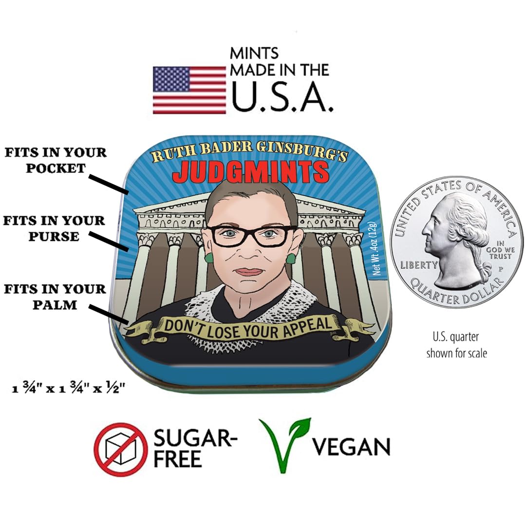 Ruth Bader Ginsburg's JudgMints RBG Breath Mints