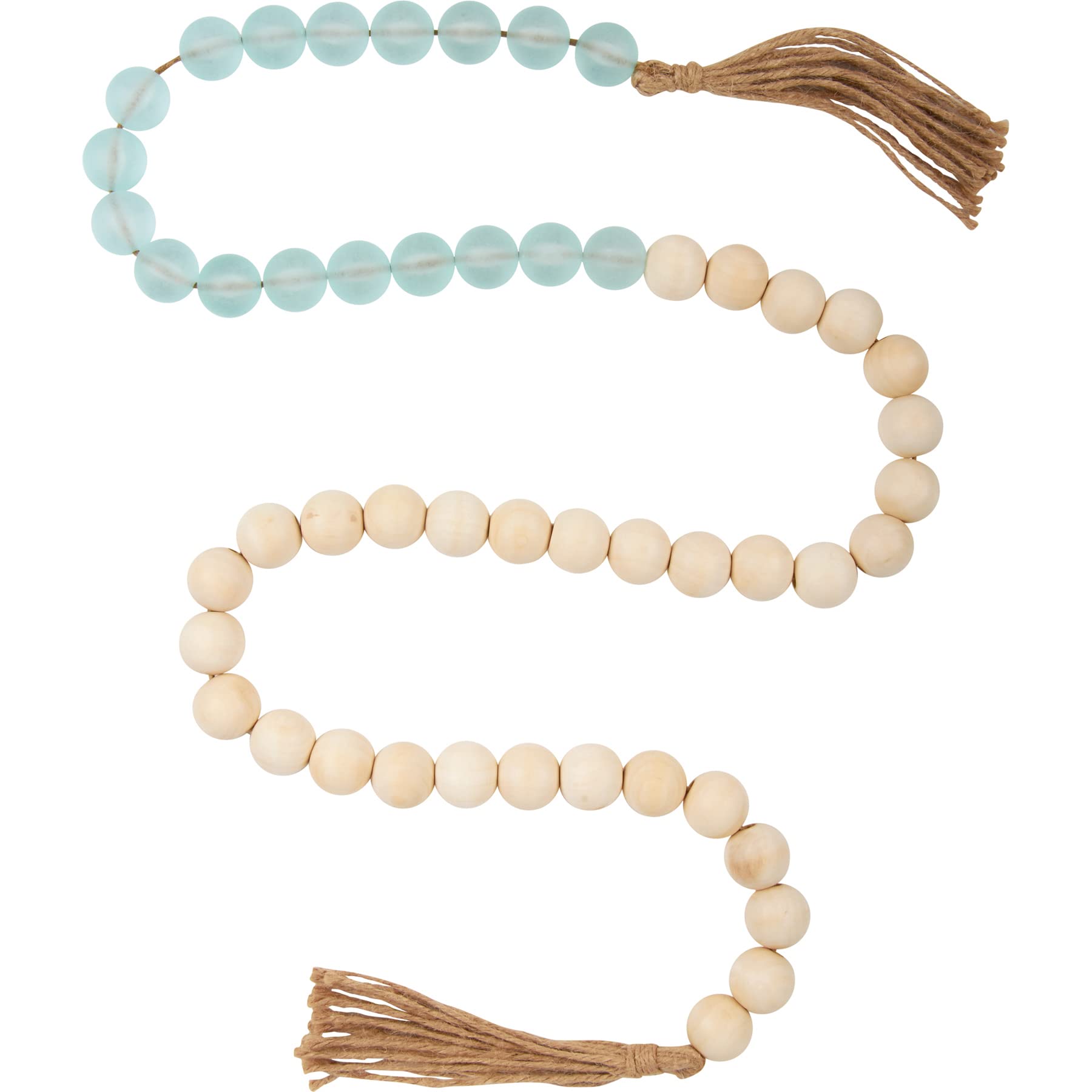 Wood &amp; Sea Glass Garland