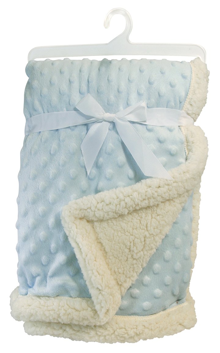 Stephan Baby Boy Bumpy Sherpa Blanket