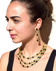 Karine Sultan Black and Crystal Confetti Necklace