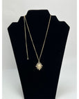 Chanel Crystal CC Necklace Gold Pearly Fashion Jewelry