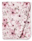 Watercolor Floral Baby Stroller Blanket - Bamboo