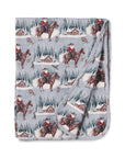 Western Baby Blanket - Cowboy Christmas Bamboo