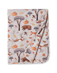Forest Frolic Stroller Blanket - Soft Bamboo Baby Throw
