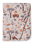 Forest Frolic Stroller Blanket - Soft Bamboo Baby Throw