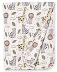 Safari Snuggles Bamboo Baby Stroller Blanket Jungle