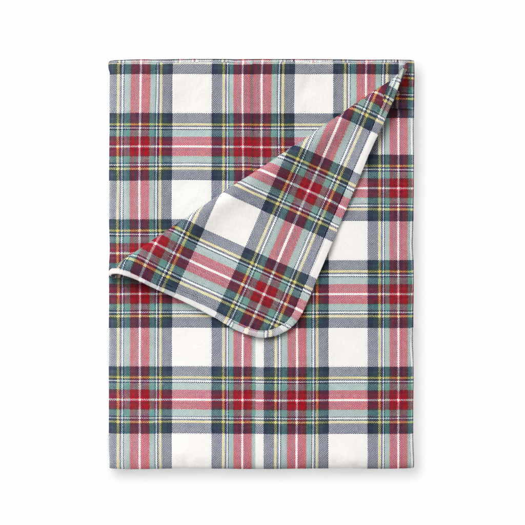 Holiday Plaid Baby Christmas Stroller Blanket – Soft &amp; Cozy