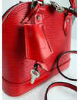 LOUIS VUITTON Alma BB Epi Coquelicot Shoulder Bag