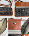 GOYARD St. Louis Goyardine PM Black Tote Bag