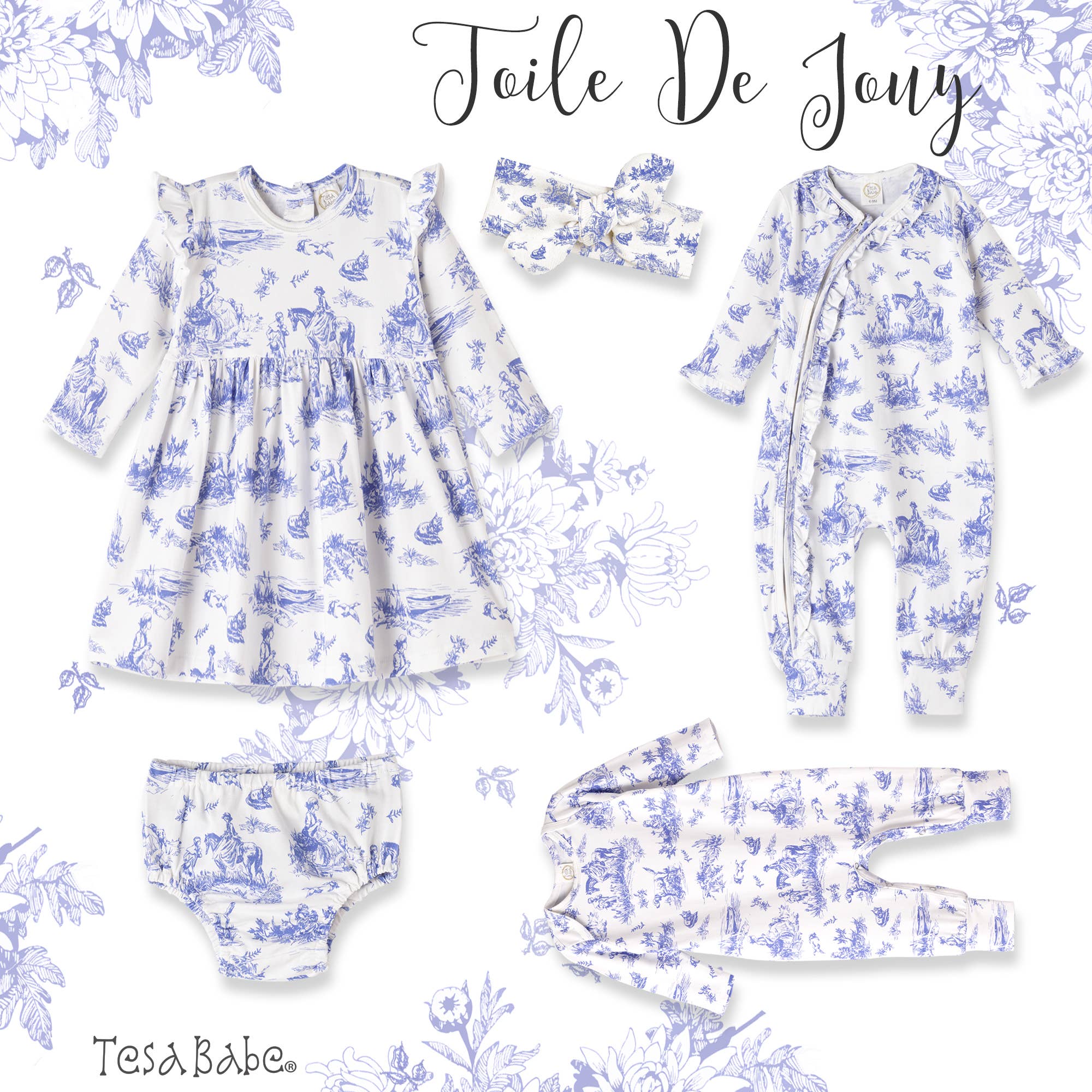 Tesa Babe Toile de Jouy Headband