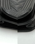 Chanel Caviar Quilted Mini Boy Clutch Wallet on a Chain Black