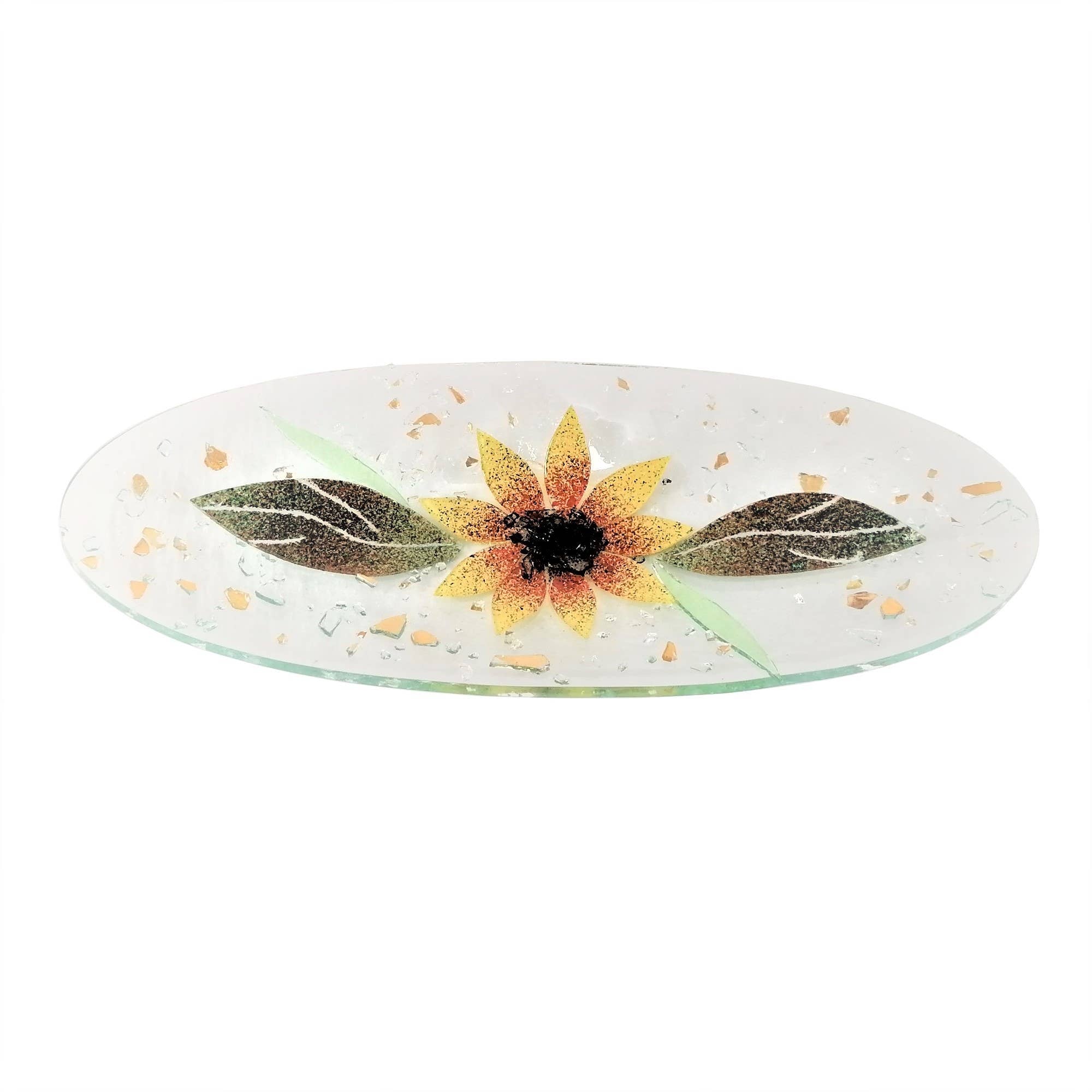 GIRASOLE oval floral pocket emptying cm 28x11