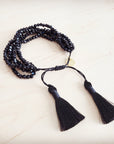 Midnight Tassel Drawstring Bracelet 811m