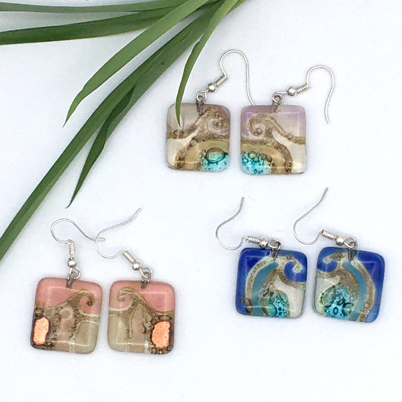Fused Glass Earrings