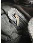 CHANEL Satin CC Large Black Bucket Shouler Bag