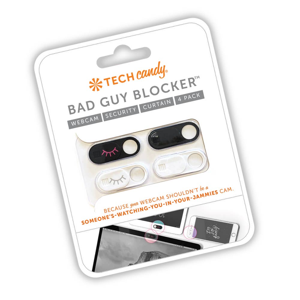 BAD GUY BLOCKER WEBCAM SECURITY CURTAIN : BLACK