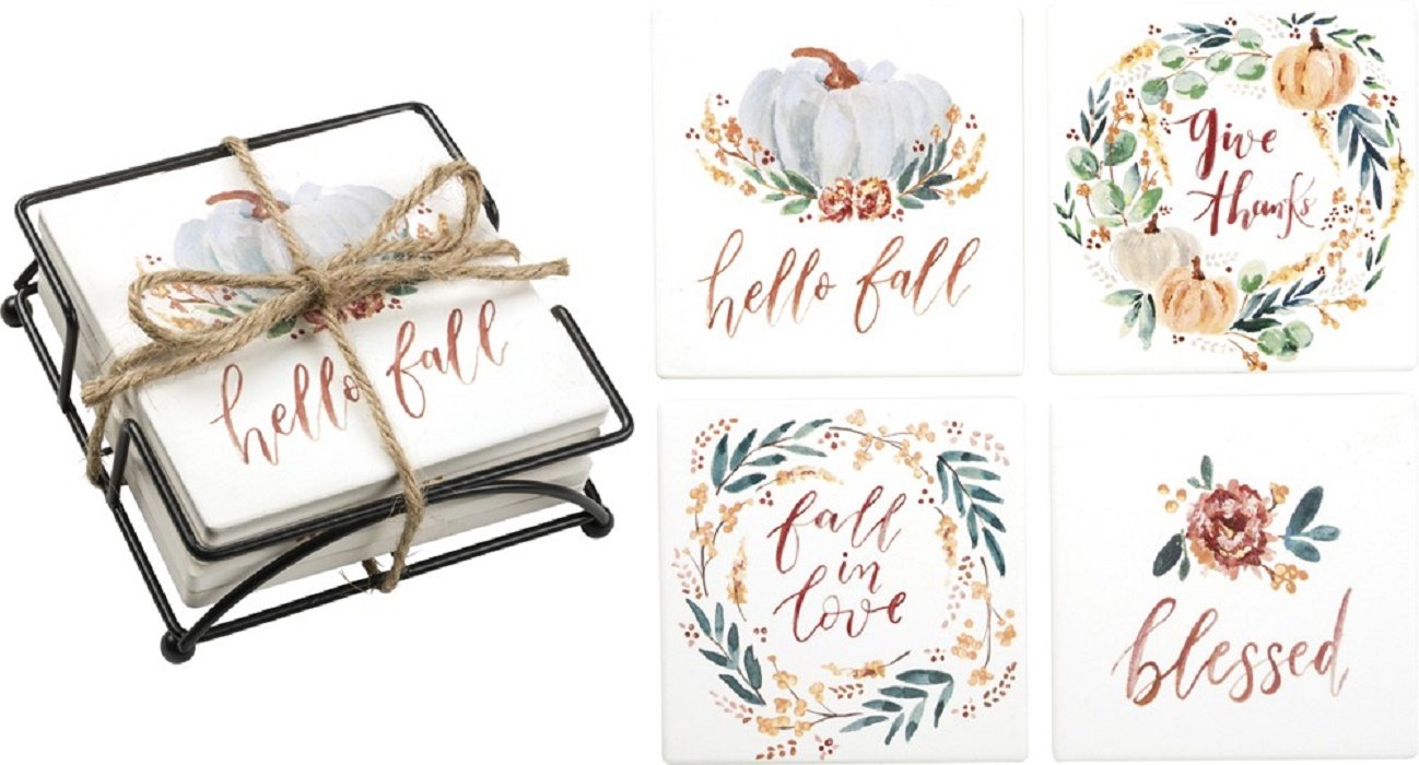 Hello Fall Coaster Set