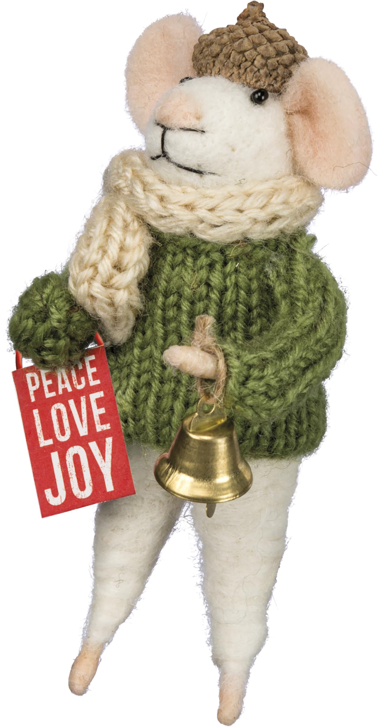 Peace Love Joy Mouse Ornament