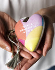 What A Wonderful World Art Heart Ornament