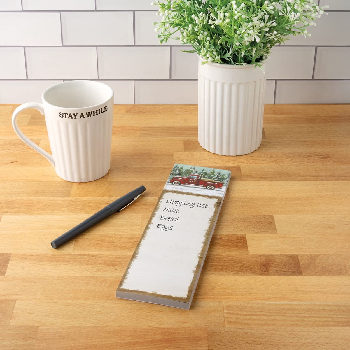 Vintage Red Truck List Pad