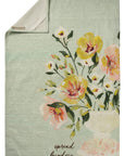 Floral Watercolor Spread Kindness Kitchen Towel