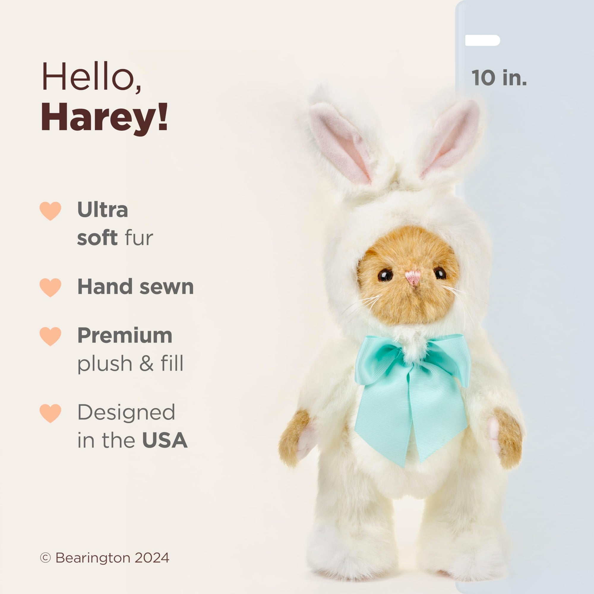 Bearington Easter Bunny Harey the Bear