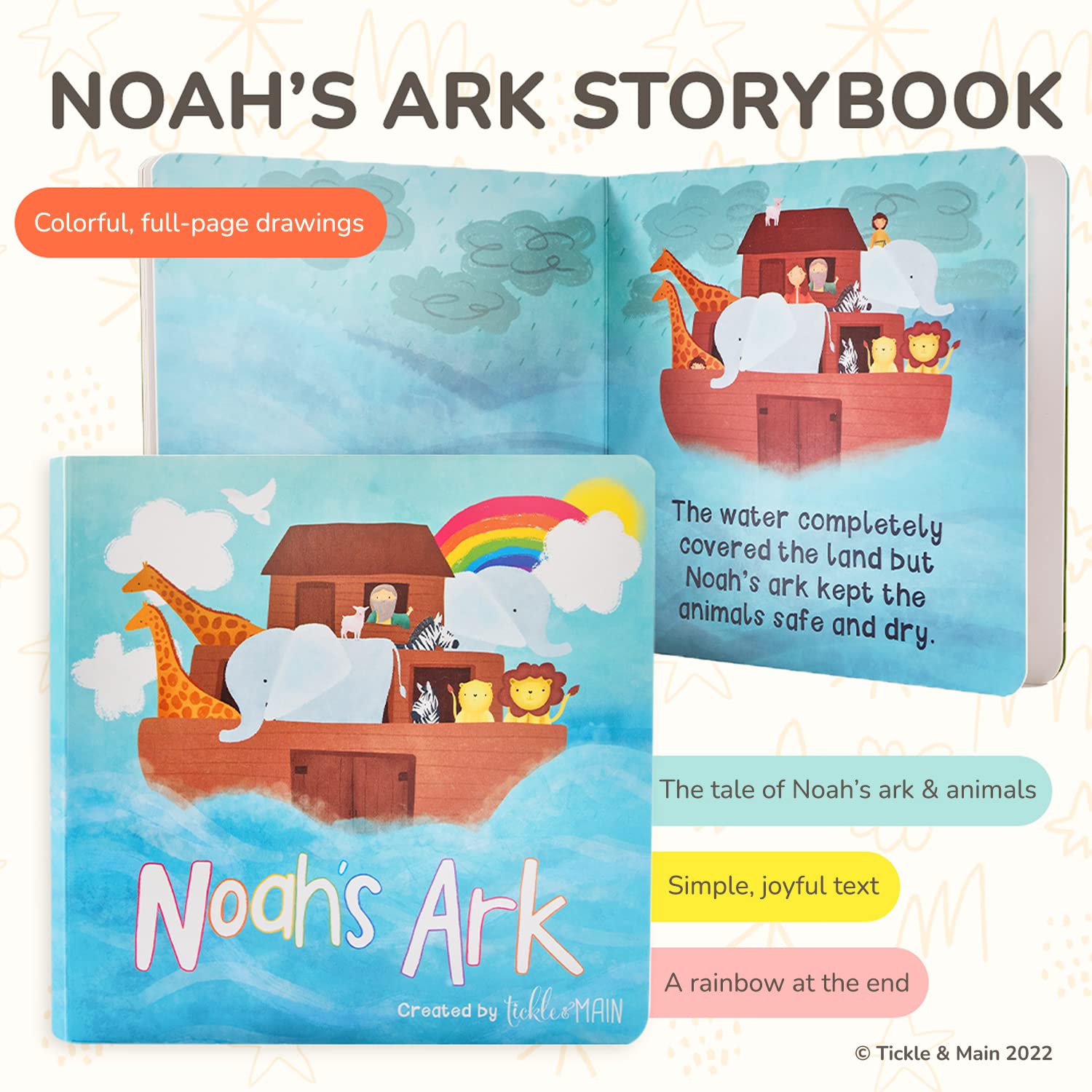 Bearington Baby Noah's Ark 5 Piece Bath Time Set