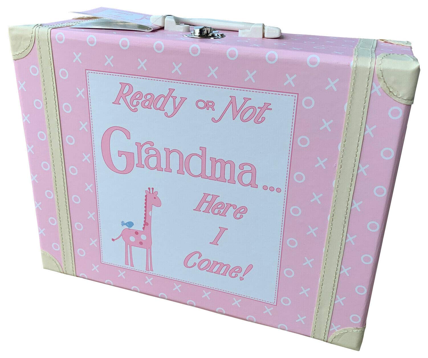 Ready Or Not Grandma Here I Come Pink Suitcase