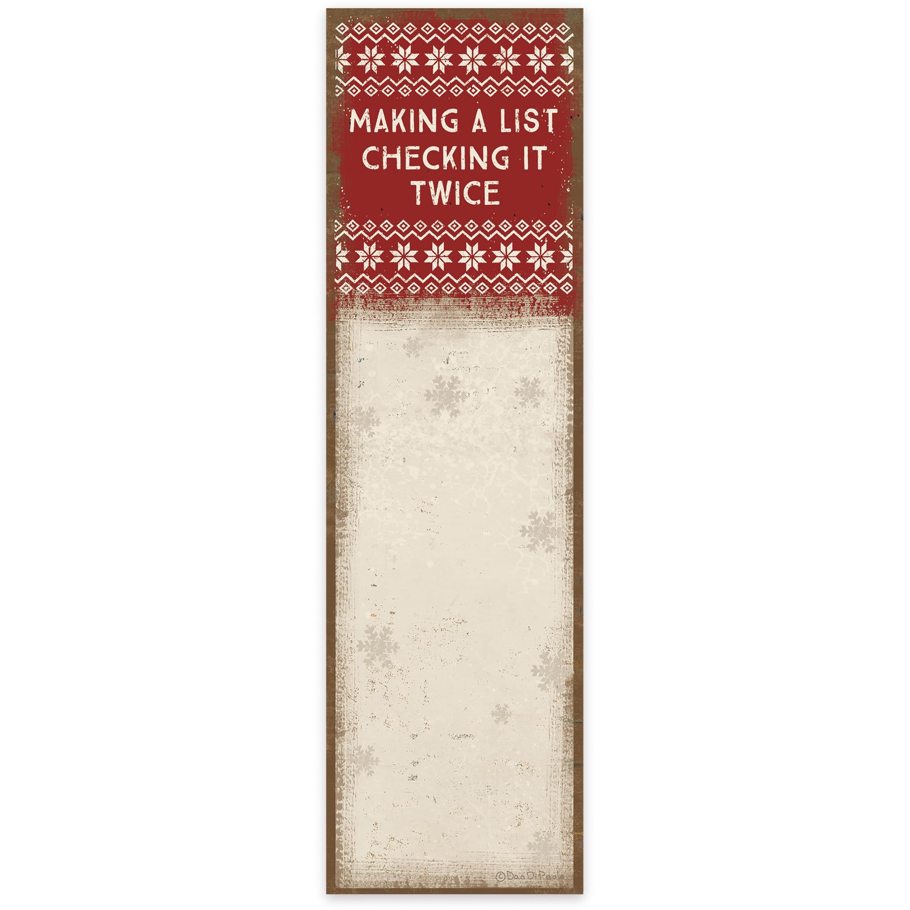 Making A List Checking It Twice Magnetic List Pad
