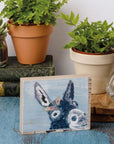 Flower Crown Donkey Block Sign