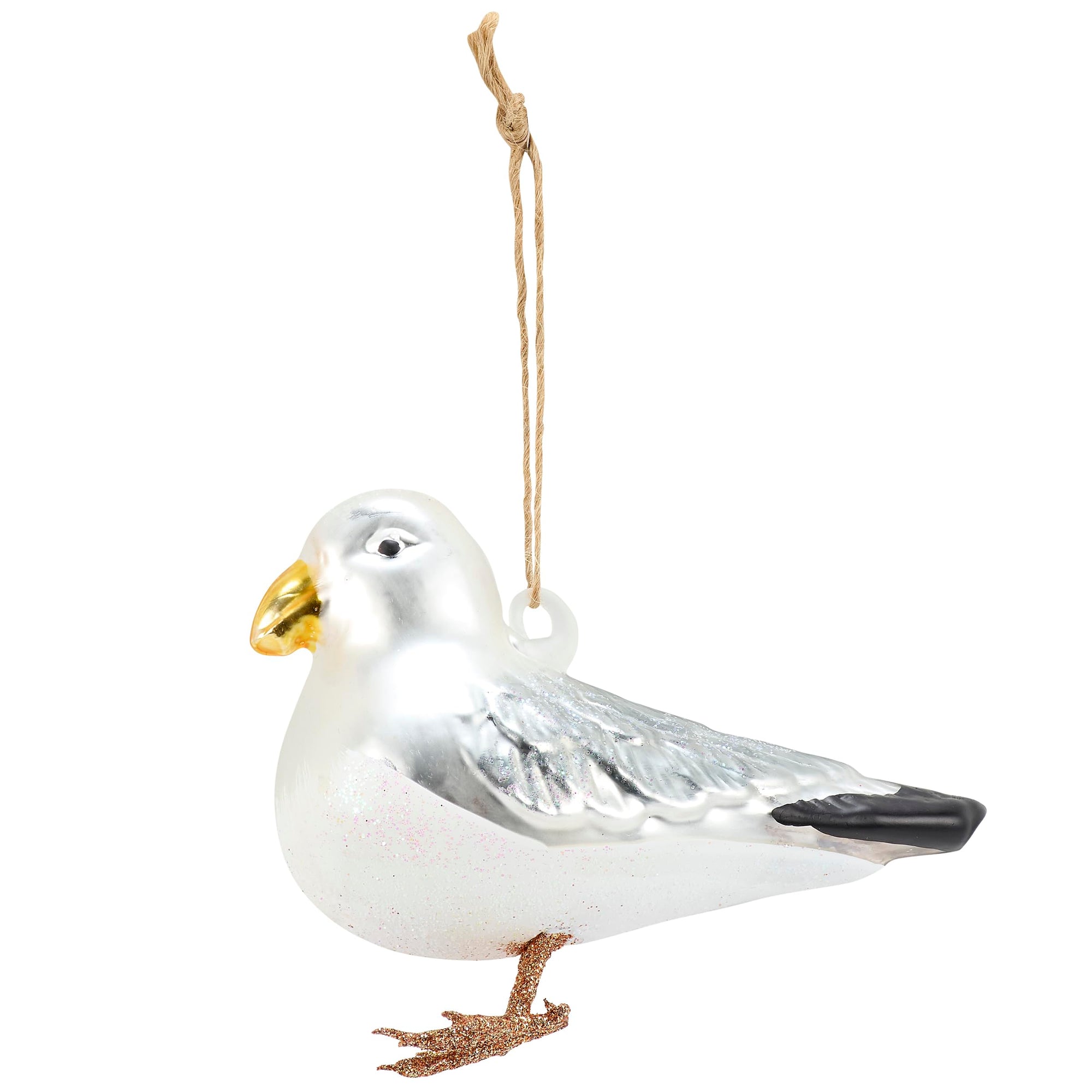 Glass Seagull Ornament