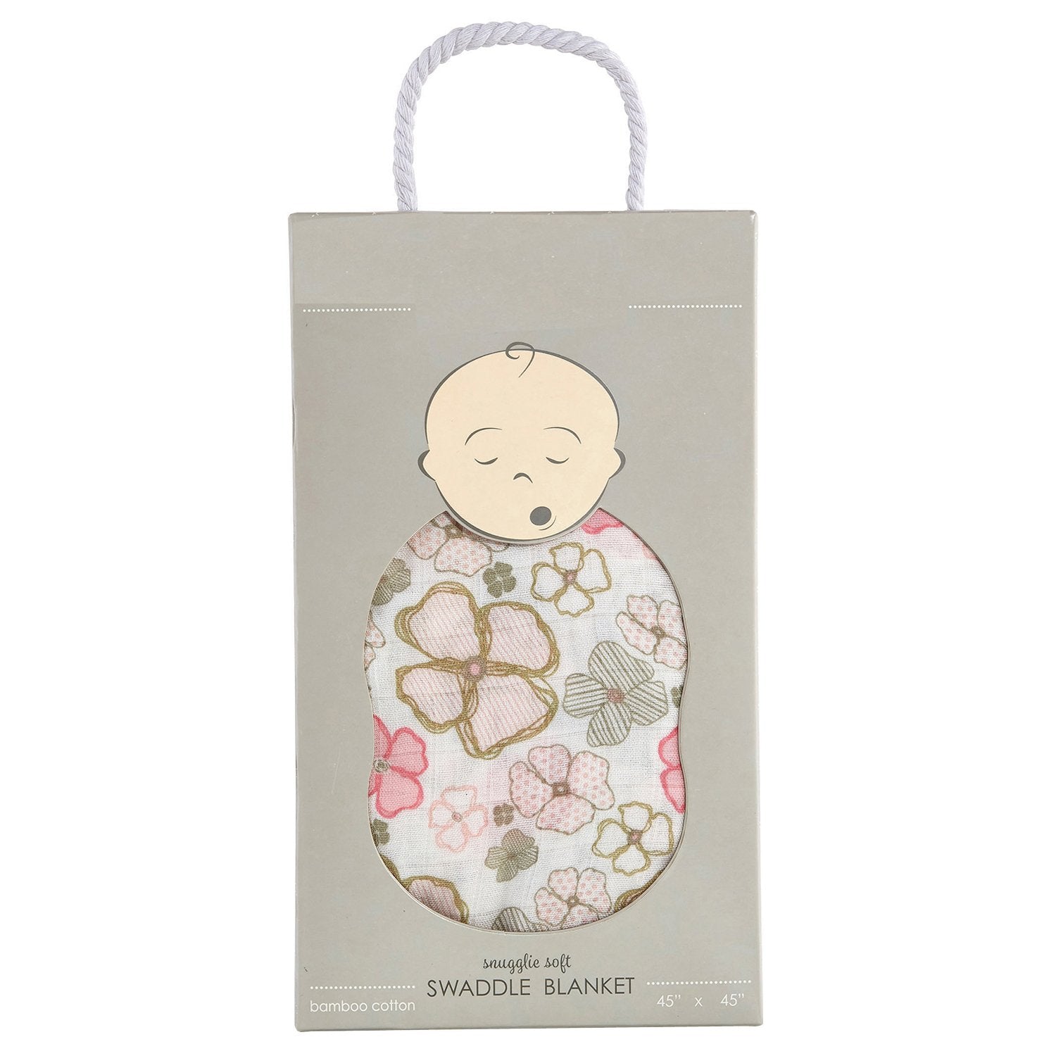 Playful Posies Swaddle Blanket