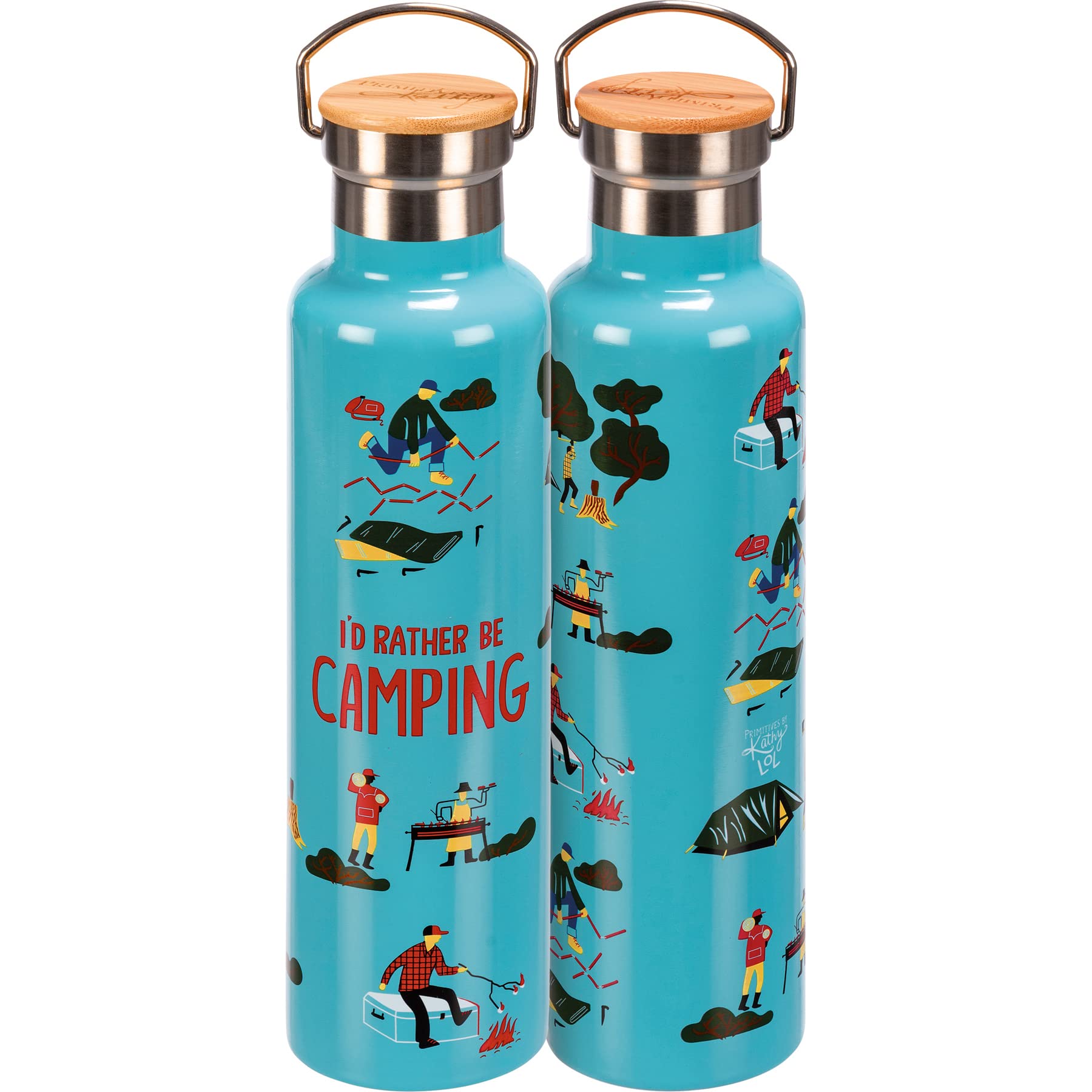 I'd Rather Be Camping Water Bottle