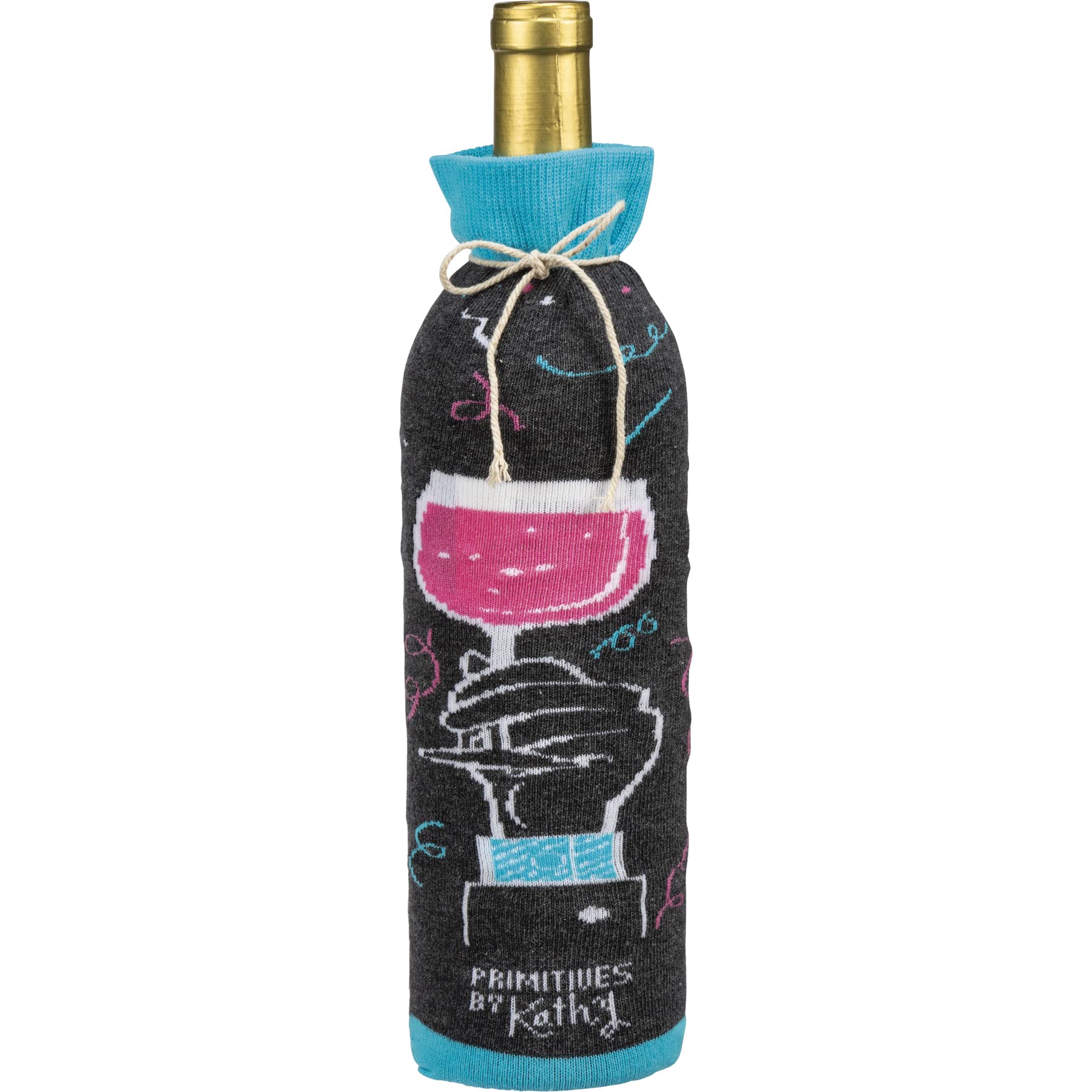 Raise A Glass To The Happy Couple Wine Bottle Sock
