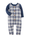 Mud Pie Check Overall Outfit
