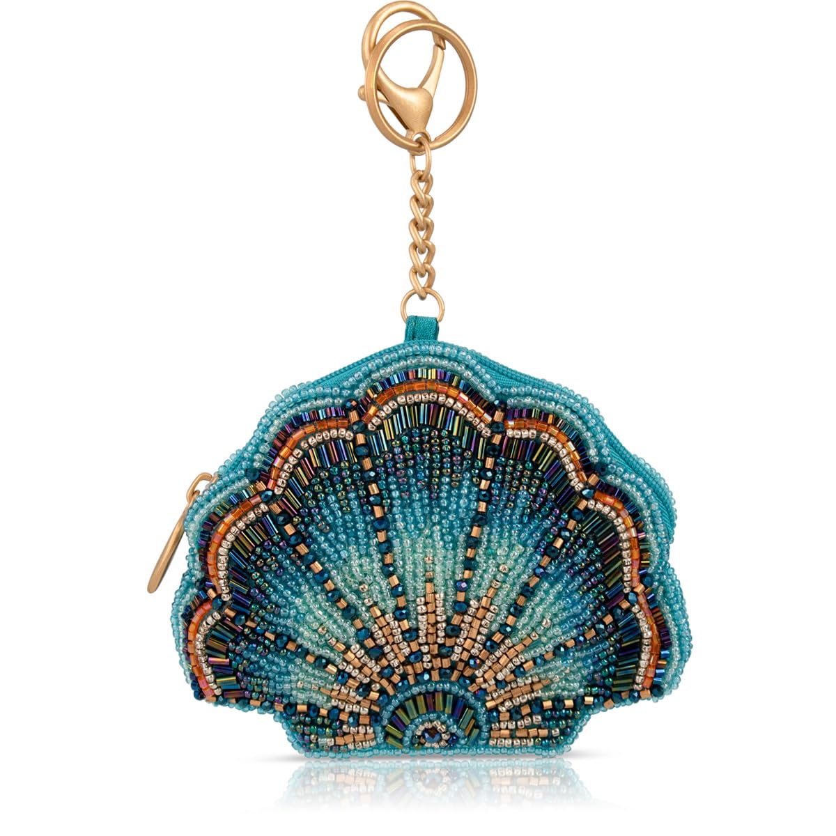 Mary Frances Blue Cove Seashell Coin Purse
